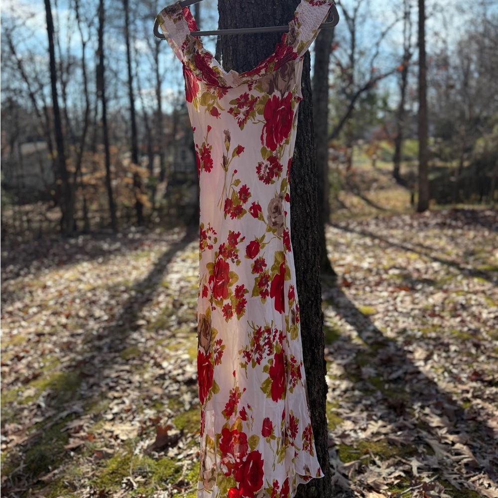 Vintage Y2K/90’s Floral Sleeveless Dress Tagless size M